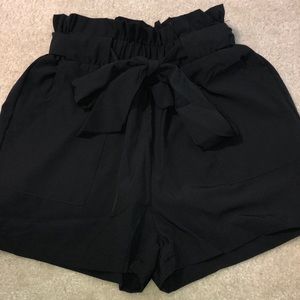 Black Flowy Dressy/Casual Shorts
